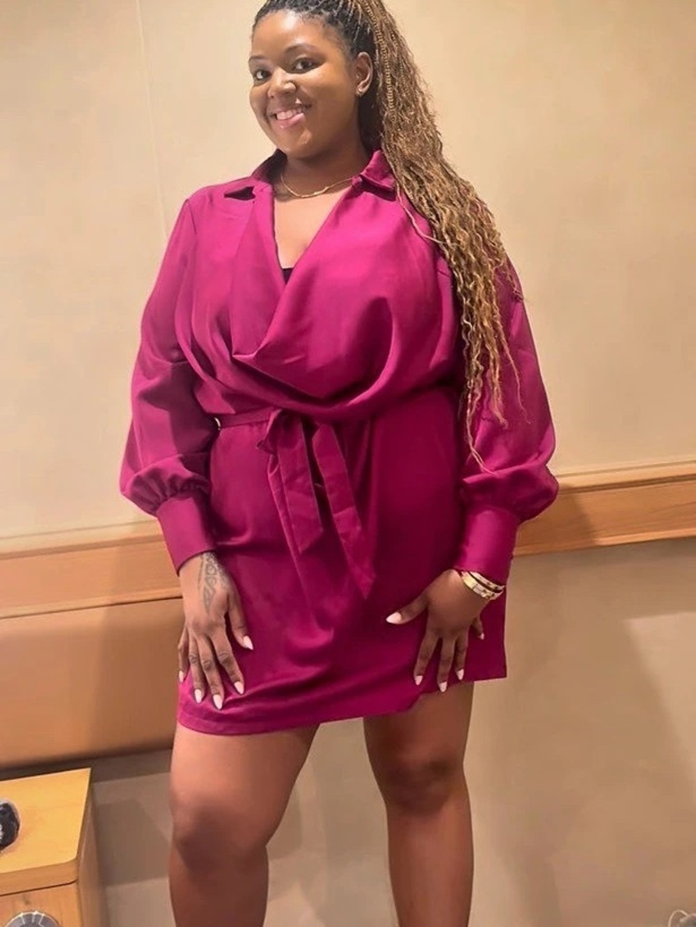 Fashion Nova I'm The One Mini Dress Pink